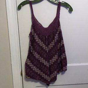 Flowy purple tank